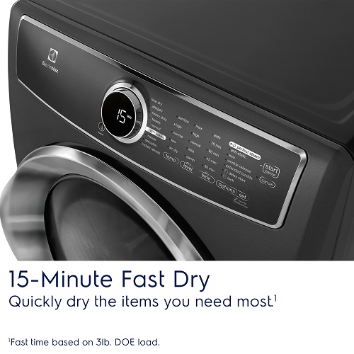 Electrolux 8.0 cu. ft. Electric Dryer with Steam in White, ENERGY STAR